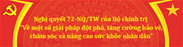 Nghị quyết 72-NQ/TW của Bộ chính trị  “Về một số giải pháp đột phá, tăng cường bảo vệ, chăm sóc và nâng cao sức khỏe nhân dân”