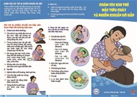 Chăm sóc khi trẻ mắc tiêu chảy và nhiễm khuẩn hô hấp