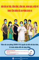 Áp phích truyền thông chiến dịch tiêm vắc xin phòng COVID-19 