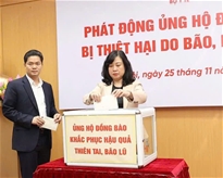 Bộ Y tế quyên góp ủng hộ đồng bào các tỉnh miền Trung, Tây Nguyên chịu thiệt hại nặng nề do bão, lũ gây ra