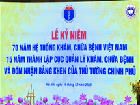 Kỷ niệm 70 năm thành lập hệ thống khám, chữa bệnh và 15 năm tái thành lập Cục Quản lý Khám, chữa bệnh