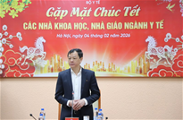 Bộ Y tế gặp mặt, chúc Tết đại diện các nhà giáo, nhà khoa học tham gia các Hội đồng lĩnh vực khoa học công nghệ, chuyển đổi số và đào tạo nhân lực của Bộ Y tế khu vực phía Bắc