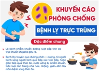 Khuyến cáo phòng chống bệnh lỵ trực trùng