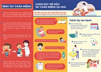Chăm sóc trẻ mắc tay - chân - miệng tại nhà
