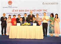 Cục Quản lý khám, chữa bệnh ký kết Biên bản hợp tác với Công ty TNHH Novartis Việt Nam 