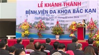 Khánh thành Bệnh viện Đa khoa tỉnh Bắc Kạn