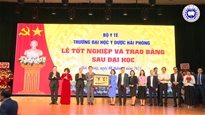 PGS.TS. Nguyễn Thị Liên Hương, Thứ trưởng BYT dự Lễ tốt nghiệp và làm việc với Trường Đại học Y Dược Hải Phòng