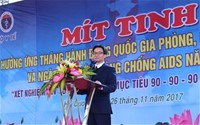 Mít tinh và diễu hành đi bộ hưởng ứng Tháng hành động phòng, chống HIV/AIDS năm 2017