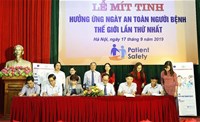 Lễ mít tinh hưởng ứng Ngày An toàn người bệnh thế giới lần thứ nhất 17/9/2019