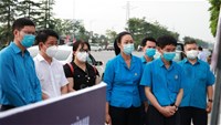 Đoàn công tác Tổng Liên đoàn Lao động Việt Nam, Công đoàn Y tế VN thăm hỏi, động viên và hỗ trợ BV K Tân Triều