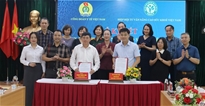 Công đoàn Y tế Việt Nam và Hiệp hội Tư vấn Nâng cao Sức khỏe Việt Nam ký kết chương trình phối hợp