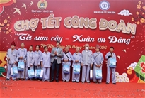 Chợ Tết Công đoàn - Xuân 2026, người bệnh được mua hàng giá 0 đồng