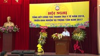 Hội nghị Tổng kết công tác thanh tra y tế năm 2016, triển khai nhiệm vụ năm 2017