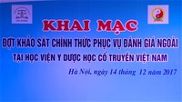 Lễ Khai mạc đợt khảo sát chính thức phục vụ đánh giá ngoài (ĐGN) tại Học viện Y Dược học cổ truyền Việt Nam