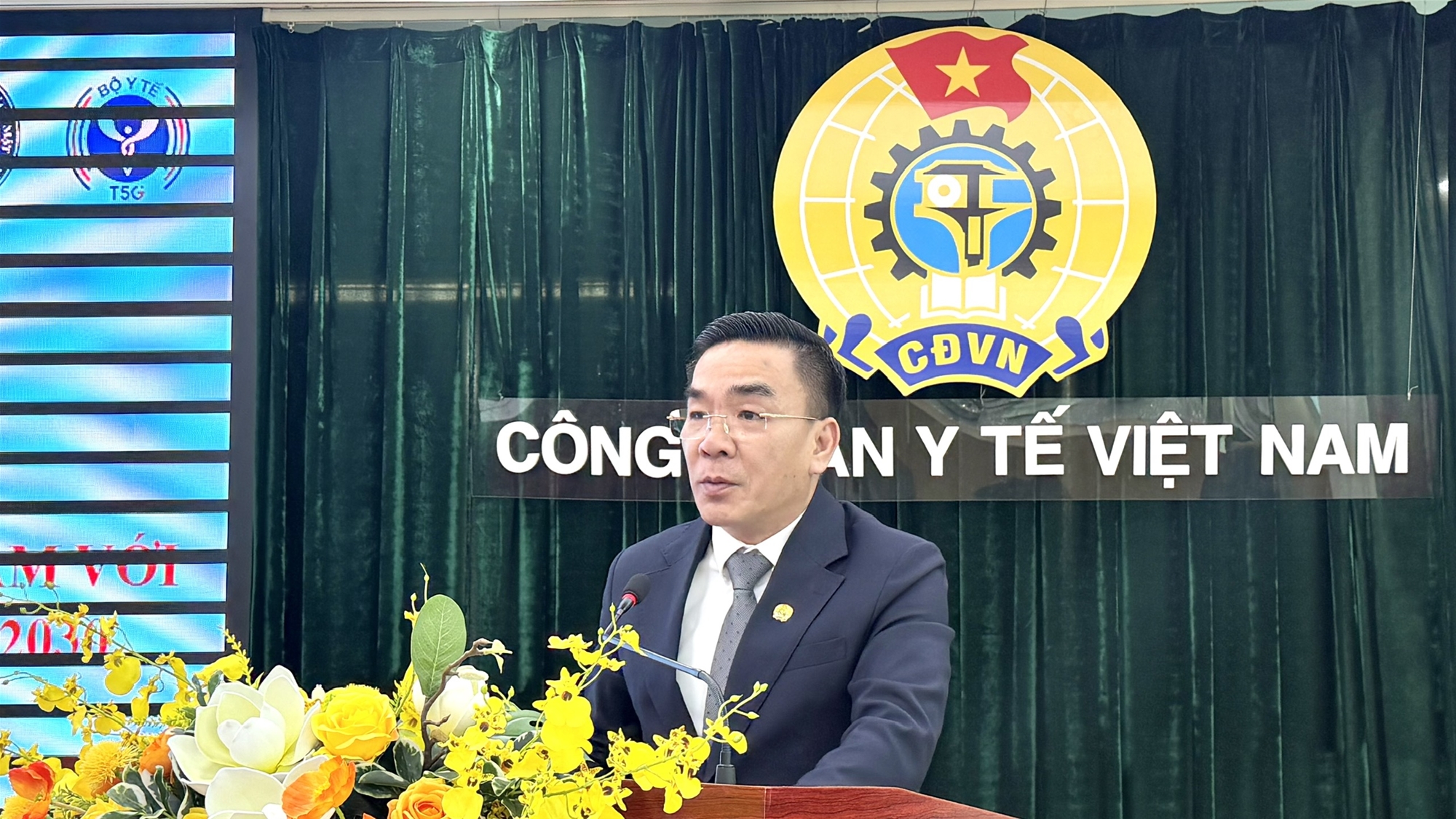 Ông Nguyên Lương Tâm, Ủy viên Ban chấp hành Tổng liên đoàn, Chủ tịch Công đoàn Y tế Việt Nam “Truyền thông góp phần lan tỏa chính sách, bảo vệ quyền lợi cán bộ y tế”.