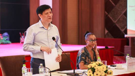 GS. TS Nguyễn Thanh Long, Thứ trưởng Bộ Y tế phát biểu tại Hội nghị