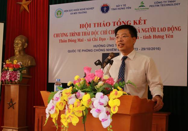 Hội thảo tổng kết Chương trình thải độc chì cho trẻ em và người lao động thôn Đông Mai