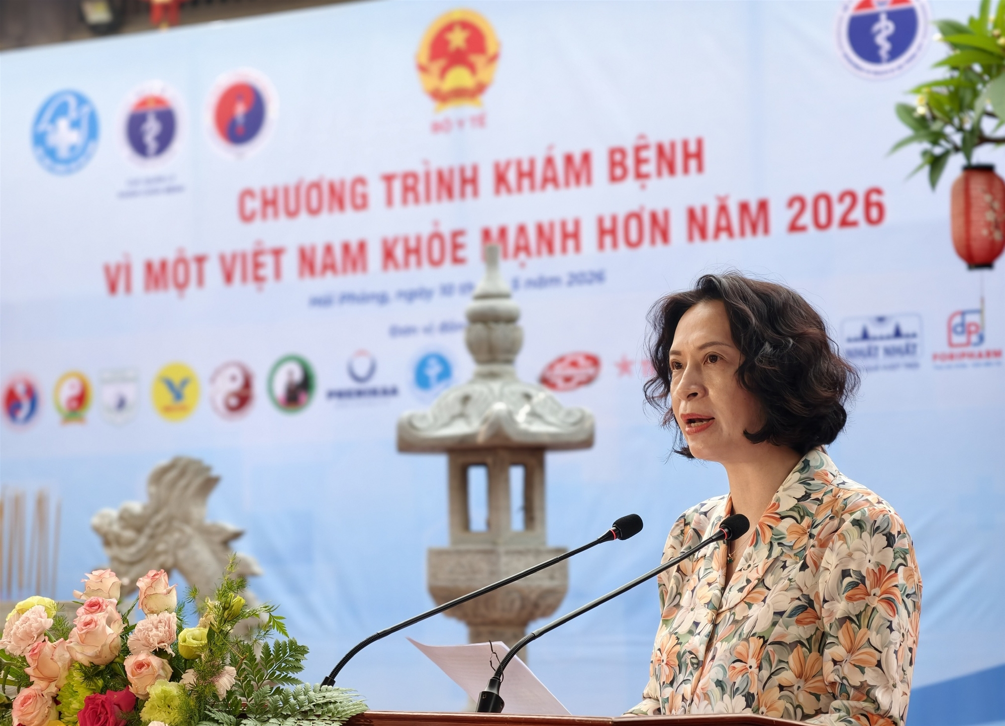 Thứ trưởng Bộ Y tế Nguyễn Thị Liên Hương phát biểu tại sự kiện