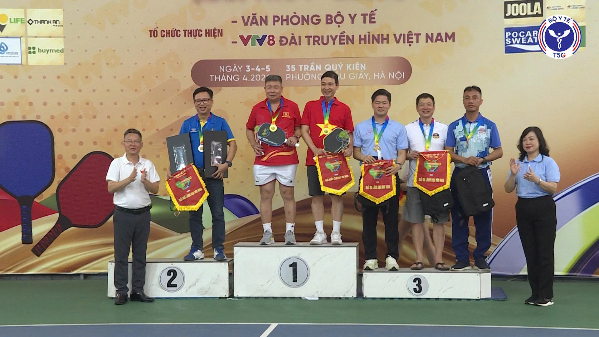 Bế mạc và trao thưởng Giải Pickleball Bộ Y tế - VTV8 lần thứ I năm 2026