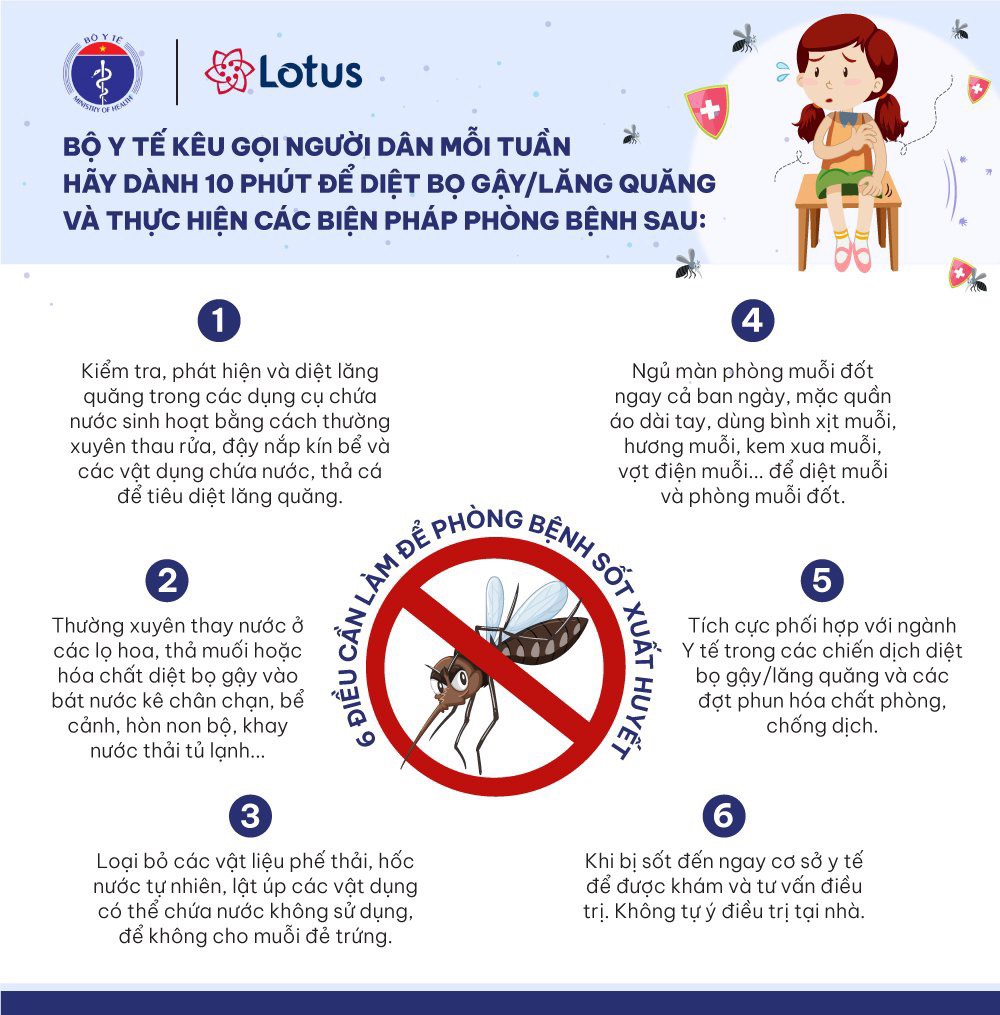 6 điều cần làm để phòng bệnh sốt xuất huyết)