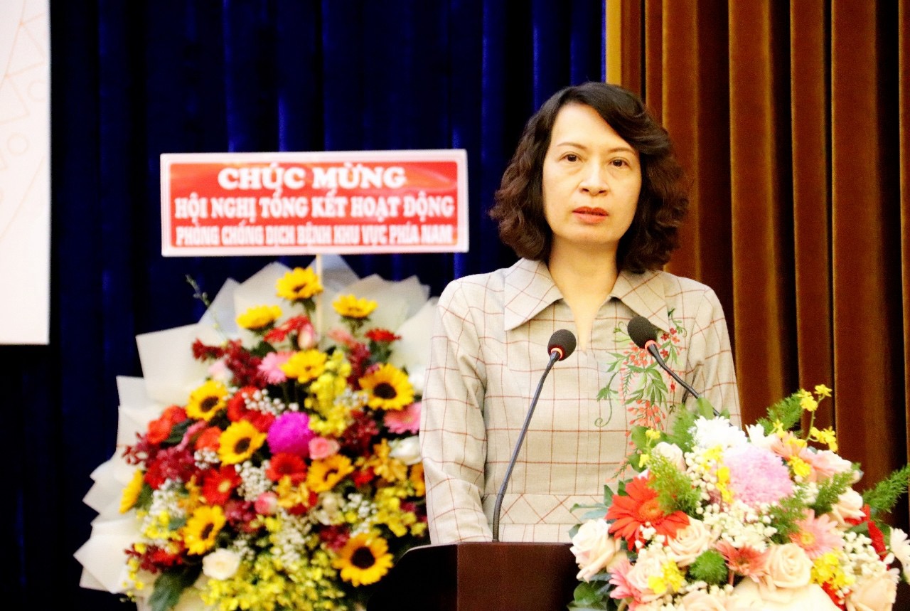 Thứ trưởng Bộ Y tế Nguyễn Thị Liên Hương tham dự Hội nghị tổng kết công tác phòng, chống dịch bệnh khu vực phía Nam năm 2023