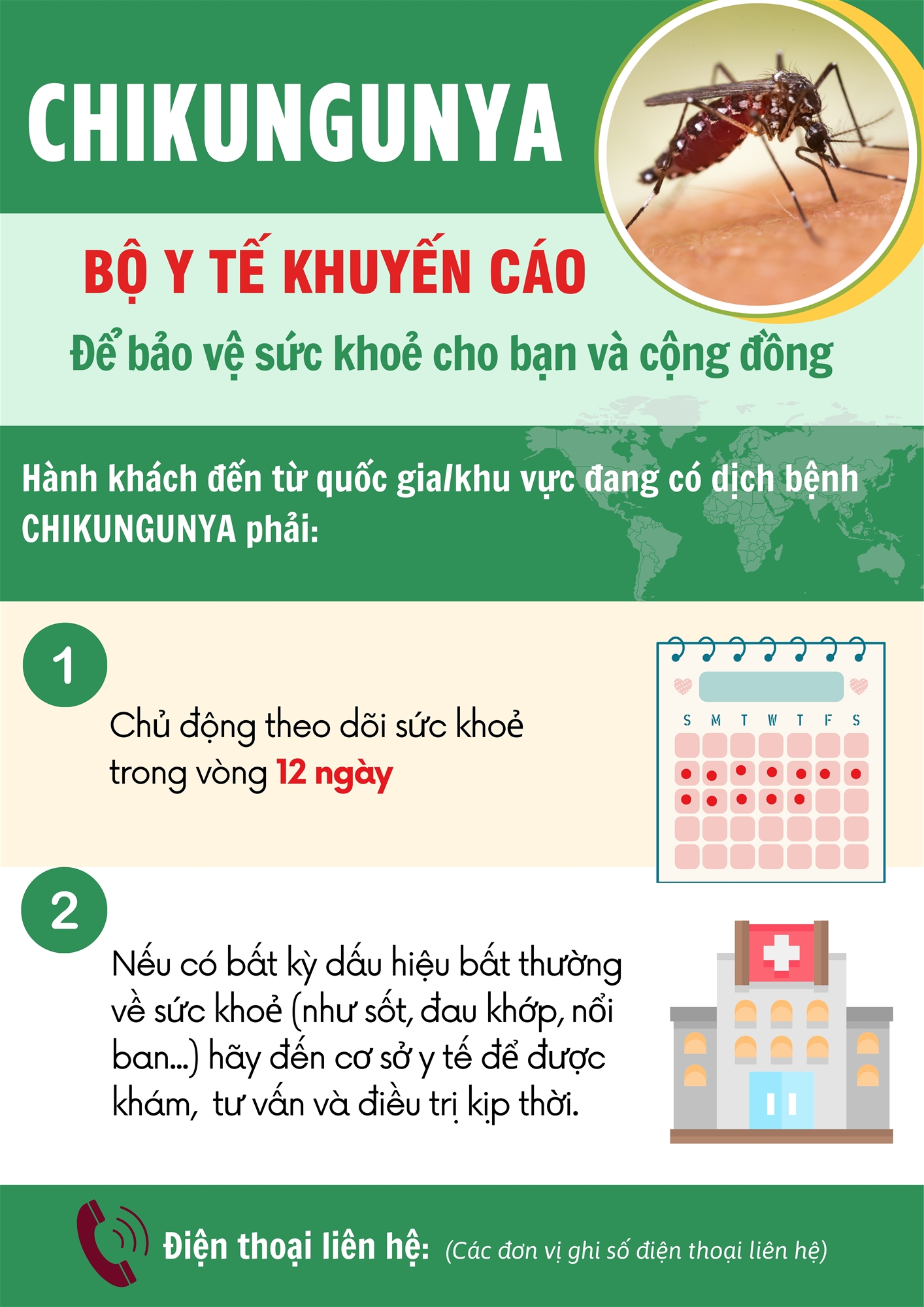 Bộ Y tế khuyến cáo phòng bệnh Chikungunya)