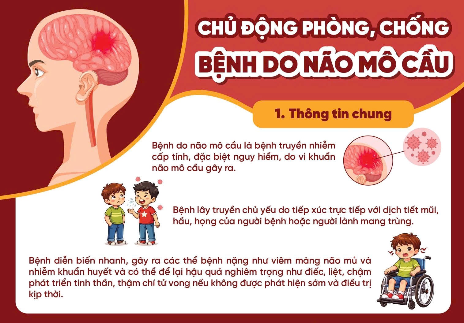 Chủ động phòng, chống bệnh do não mô cầu