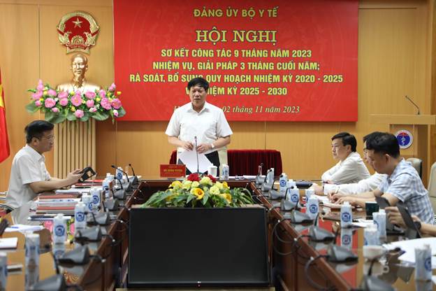 Đảng uỷ Bộ Y tế sơ kết công tác 9 tháng đầu năm 2023