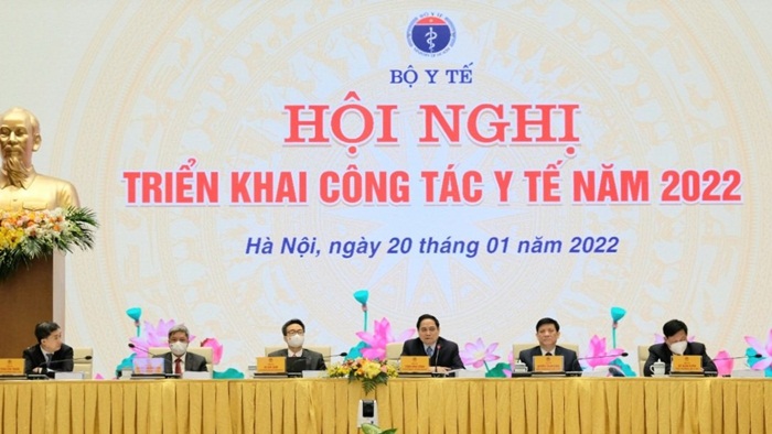 Thủ tướng Chính phủ Phạm Minh Chính dự, chỉ đạo Hội nghị triển khai công tác y tế năm 2022
