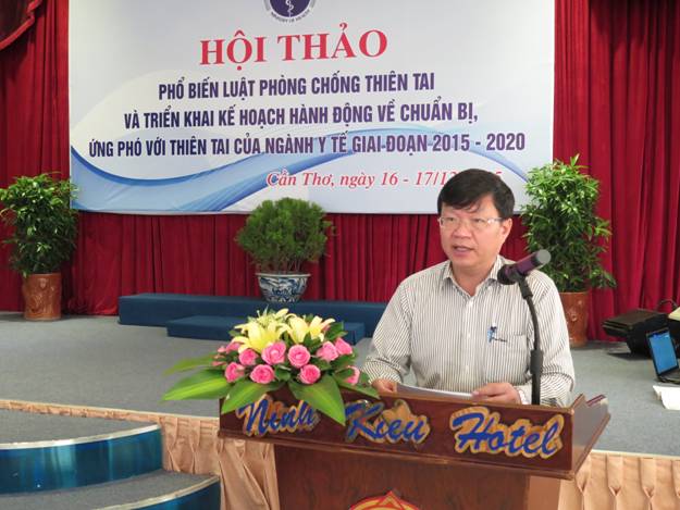 Hội thảo phổ biến Luật phòng chống thiên tai và triển khai kế hoạch hành động về chuẩn bị ứng phó với thiên tai của ngành Y tế giai đoạn 2015- 2020