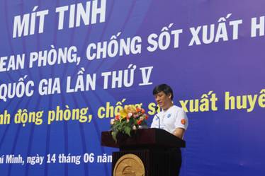 Mít tinh hưởng ứng “ngày ASEAN phòng, chống sốt xuất huyết”