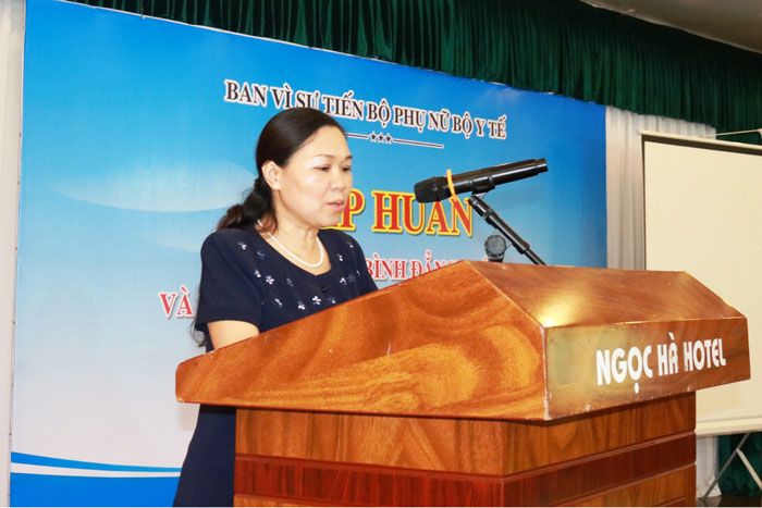 Hội nghị tập huấn về công tác bình đẳng giới và vì sự tiến bộ của phụ nữ ngành Y tế