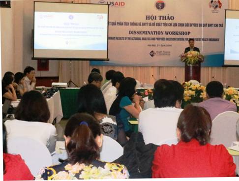 Hội thảo Kết quả phân tích thống kê BHYT và đề xuất tiêu chí lựa chọn gói dịch vụ y tế cơ bản do quỹ BHYT chi trả