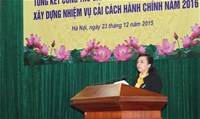 Hội nghị tổng kết công tác cải cách hành chính năm 2015