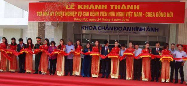 Quảng Bình: Khánh thành và đưa vào sử dụng Tòa nhà kỹ thuật nghiệp vụ cao Bệnh viện hữu nghị Việt Nam-Cu Ba Đồng Hới
