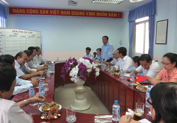 Kiểm tra tiến độ triển khai Đề án Bệnh viện vệ tinh tại Bệnh viện Đa khoa Trung tâm tỉnh Tiền Giang