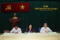 Bộ trưởng Nguyễn Thị Kim Tiến tiếp xúc cử tri tại huyện Bình Chánh và quận 8, TP.HCM