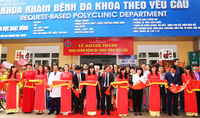 Bệnh viện Phổi Trung ương khai trương Khoa Khám bệnh đa khoa theo yêu cầu