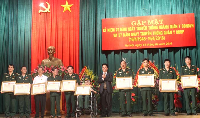 Gặp mặt nhân kỷ niệm 57 năm Ngày Truyền thống Quân y - Bộ đội Biên phòng