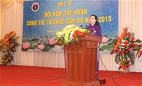 Hội nghị tập huấn công tác tổ chức cán bộ 2015