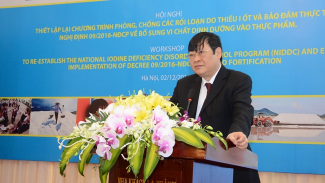 Tái thiết chương trình Phòng, chống các rối loạn do thiếu I-ốt ở Việt Nam