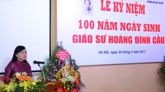 Bộ Y tế kỷ niệm 100 năm ngày sinh cố Giáo sư Hoàng Đình Cầu