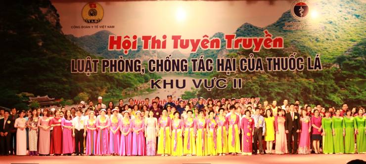 Hội thi Tuyên truyền Luật Phòng, chống tác hại của thuốc lá khu vực II