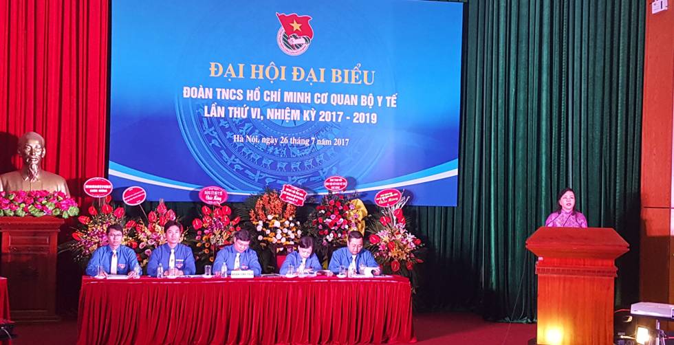 Đoàn TNCS Hồ Chí Minh Cơ quan Bộ Y tế tổ chức Đại hội lần thứ VI, nhiệm kỳ 2017 - 2019