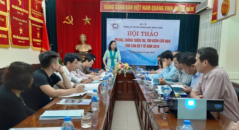 Hội thảo phòng, chống thiên tai, tìm kiếm cứu nạn cho cán bộ y tế năm 2018