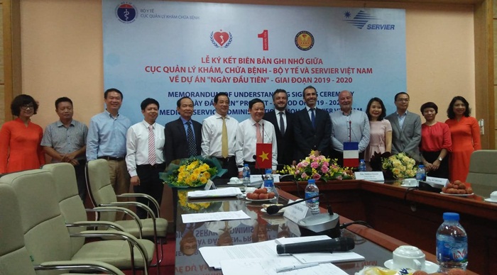 Cục Quản lý Khám, chữa bệnh Bộ Y tế  và Servier Việt Nam ký Biên bản ghi nhớ hợp tác thực hiện Dự án “Ngày đầu tiên” tại Việt Nam - giai đoạn 2019-2020