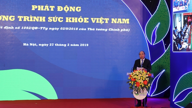 Thủ tướng Nguyễn Xuân Phúc phát động toàn dân thực hiện chương trình Sức khỏe Việt Nam