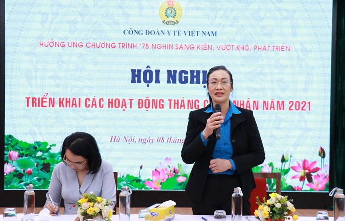 Công đoàn Y tế Việt Nam triển khai Kế hoạch hoạt động Tháng Công nhân năm 2021
