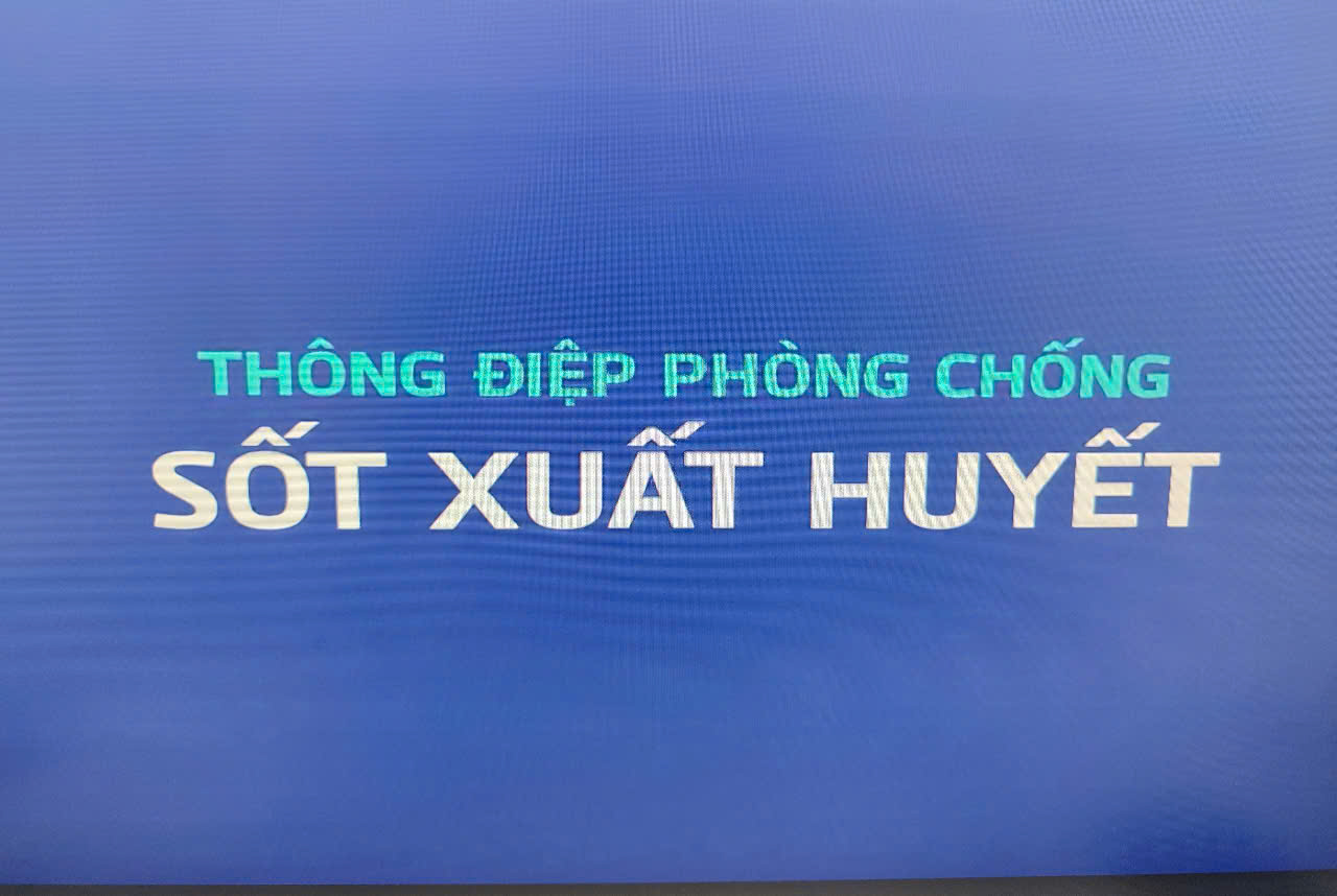 THÔNG ĐIỆP PHÒNG, CHỐNG SỐT XUẤT HUYẾT