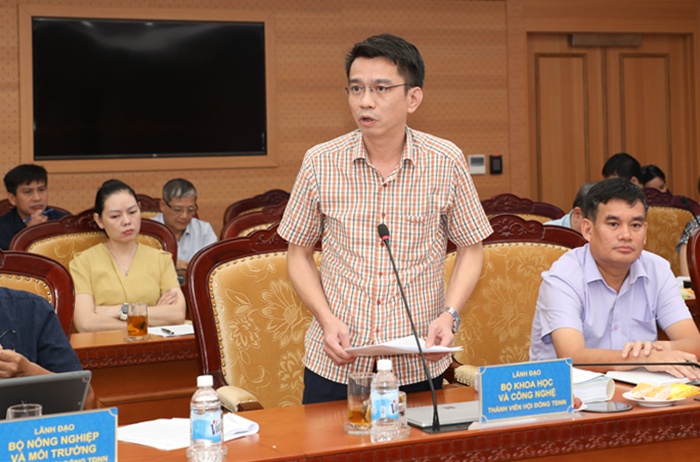 Đại diện Bộ Khoa học và Công nghệ đóng góp ý kiến
